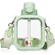 thumbnail image 1 of Kawaii Water Bottle Cute Square Water Bottles With Straw,portable Travel Water Cup With Adjustable Strap With Random Sticker For Office School Gifts, 1 of 5