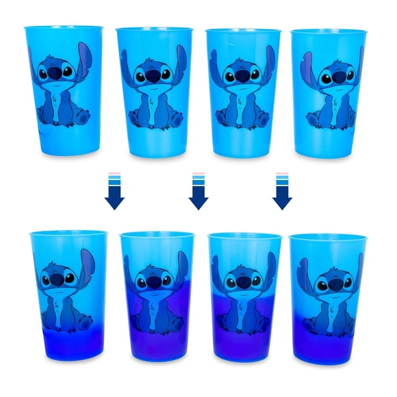 Set de vasos Silver Buffalo Disney Lilo and Stitch con cambio de color