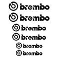 thumbnail image 1 of 6pcs Car Brake Caliper Sticker For Brembo Reflective Lettering Vehicle Decal Zzj, 1 of 4