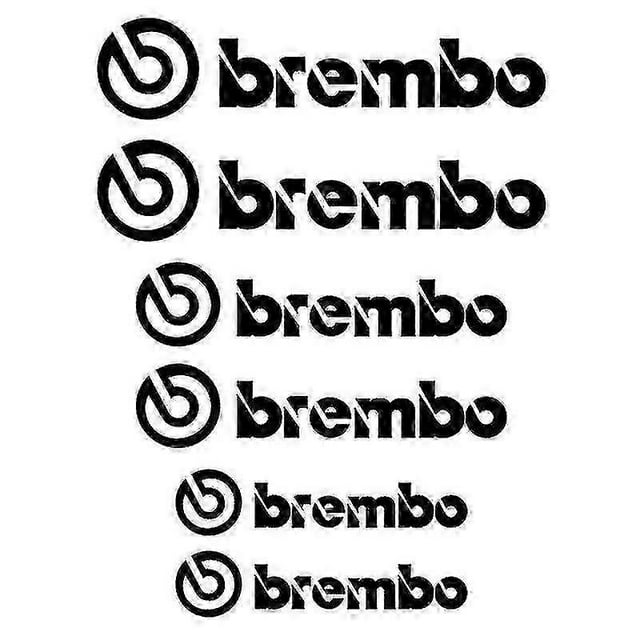 6pcs Car Brake Caliper Sticker For Brembo Reflective Lettering Vehicle Decal Zzj