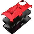 thumbnail image 5 of Compatible for TMobile Revvl 6 5G Case with Holster Belt Clip Hybrid Shockproof Protective Phone Cover with Kickstand - Red, 5 of 5