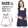 thumbnail image 2 of Ropa de Maternidad Antirradiación Vestidos de Escudo de Protección para Mamá Bebé,Azul Marino,L, 2 of 6