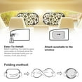 thumbnail image 5 of KUIFORTI Cow Print Car Window Shade 2 Pack Cling Sunshade for Car Windows, Baby Side Window Car Sun Shades for Blocking Sun Glare, UV Rays, Black, 5 of 8