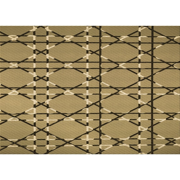 Ahgly Company Indoor Rectangle Patterned Red Dirt Brown Area Rugs, 5' x 8'