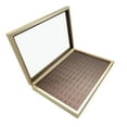 thumbnail image 4 of lionlar Rings Organizer Tray Drawer Insert Rings Holder for Home Jewelry Show Brown, 4 of 9