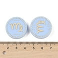 thumbnail image 3 of Food Grade Silicone Focal Beads Round with Twelve Constellations Virgo 25x9.5mm Hole: 2.5mm, 3 of 3