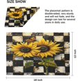 thumbnail image 5 of Sunflower Checkered Placemats Set of 4, 12 X 18 Inch Washable Table Mats Seasonal Heat Resistant Kitchen Dining Party Decoration Place Mats, 5 of 5