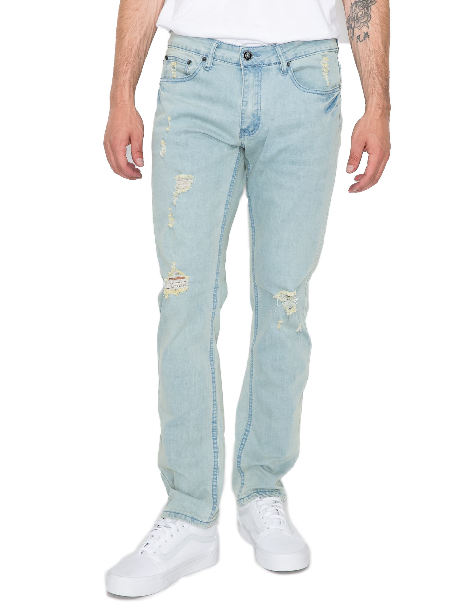RING OF FIRE Men's Ripped Distressed 
