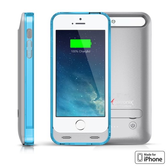 Alpatronix BX120 2400mAh iPhone 5 / 5S / SE Slim Battery Case Charger Cover