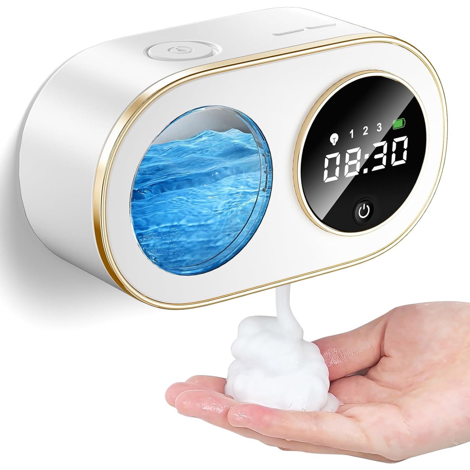 Touchless Automatic Soap Dispenser Foaming Wall Mount Rechargeable Soap Machine Perfect for Bathrooms and Public Spaces