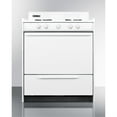 thumbnail image 5 of 30" wide gas range in white with open burners and spark ignition, 5 of 5
