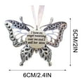 thumbnail image 3 of SLYNSHome Christmas Ornament Memorial Supplies,2024 New Butterfly Statue Memory Pendant for Tree Hanging Butterfly Keepsake Xmas Decoration for Tree Home Party Car Xmas Gift (), 3 of 5