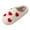 RD1, variant on Aayomet Bedroom Slippers Women Memory Foam Slide Slippers Warm Fuzzy Fluffy Print Slides,RD2 37
