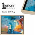 Floating Frame for 3/4" Deep Canvases 5x7" Natural Ideal for