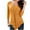 Yellow, variant on Turilly Plus Size Womens Tops Fashion Women's Casual Comfortable 3/4 Sleeve Round Neck Fold Blouse Top