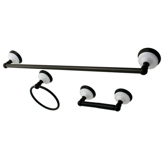 Kingston Brass BAK111148ORB Victorian Bathroom Hardware Set, 24"L, Oil Rubbed Bronze