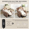 thumbnail image 4 of HOMCOM Power Recliner Chair with Massage, Recliner with Quiet Motor, Brown, 4 of 10