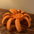thumbnail image 5 of 3D Printed Pumpkin Spider, Pumpkin Fidget Desk Statue, Office Gift Pumpkin Transformer Decoration As Shown, 5 of 6