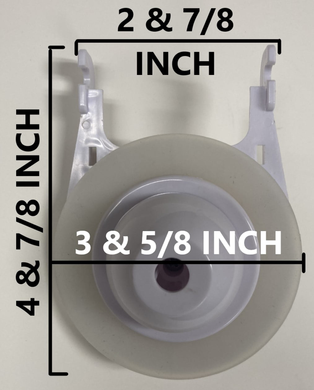 Toilet Flapper Valve 3.25 Inch, Silicone Seal, NuFlush, Smaller Nipple to fit one piece Toilets