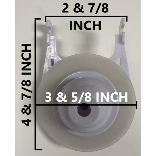 Toilet Flapper Valve 3.25 Inch, Silicone Seal, NuFlush, Smaller Nipple