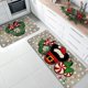 thumbnail image 3 of VIKAMA - Alfombra de terciopelo de cristal con tiras largas para Navidad, 2 piezas, para el hogar, la cocina, el baño, el inodoro, la suciedad, antideslizante, decoración del hogar, 3 of 5