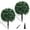 Boxwood- 2pack, variant on Bootesun Artificial Boxwood Topiary Ball Tree for Outdoor with Ground Spike, Set of 2 UV Resistant Artificial Bushes for Outdoors Faux Shrubs, Weatherproof Fake Round Bushes for Front Porch Garden