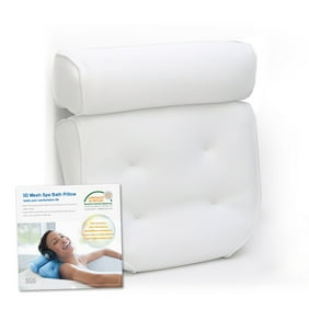 Super Comfort Non Slip Bathtub Pillow With 4 Strong Suction Cups