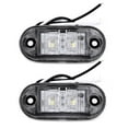 thumbnail image 2 of LED 2pcs White Side Marker Lights super Clearance Lamp Car Truck Trailer 12V, 2 of 8