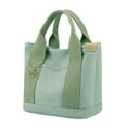 thumbnail image 4 of Woman Small Tote Bag Shopping Bag Size 9x5.9x8.6inch Top Handle Bag Large Capacity for Working, Dating, Beach and Weekend Shoulder Bag Green, 4 of 10