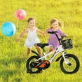 thumbnail image 7 of 14" Kids Bike for Girls and Boys, Wanan Boys Bicycles with Training Wheels for Kids Ages 3-5, White, 7 of 7