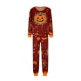 thumbnail image 3 of Mfakffe Halloween Family Matching Pajamas Sets Pumpkin Print Long Sleeve Fall Pjs Sets for Family Holiday Clothes, 3 of 6