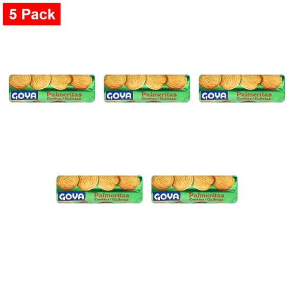 Goya Palmeritas Cookies 5.82 oz - 5 Pack