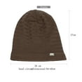thumbnail image 3 of Tittly Winter Hats Beanie Womens And Mens Pullover Caps Ladies Knitted Hats Open Cotton Pile Caps Ear Guards Warm Caps Mens Skull Caps Hats for Women Black One Size, 3 of 4