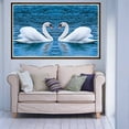 thumbnail image 3 of 5D Animal para adultos DIY resina de decoración para hogar artesanía Cisne BLESIY Kit de pintura de diamantes, 3 of 7