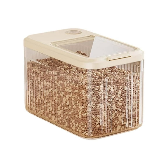 Pet Food Container Airtight Dog Food Container Dispenser For Soybean Flour Cereal Rabbit Barn Garage 1pc Clear