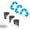 C, variant on Recyclable Non-Recyclable Label Sticker, Trash Can Adhesive Labels for Waste Sorting, Recycling Bin Decals, 6pcs