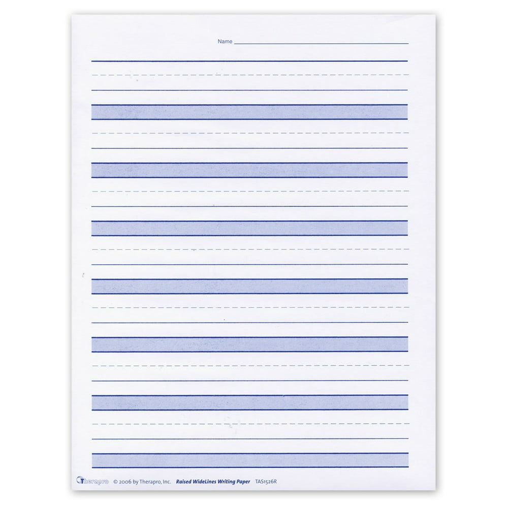 Raised Lines Paper Widelines Writing Paper