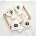 thumbnail image 4 of Knitted Cold Proof Plush Thickened Christmas Gloves, 4 of 4