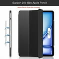 thumbnail image 4 of Pour iPad Air 13 Pouces M2 Case 2024 / iPad Pro 12.9 Pouces Case 6th/5th/4th Generation Case with Screen Protector Pencil Holder,Slim Soft TPU Back Tablet Étui, Auto Sleep/Wake Protective Étui - Red, 4 of 5