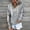 Gray, variant on Hoodies for Women Zip up Quarter Zip Waffle Knit Sweatshirts for Women Casual Long Sleeve Crew Neck Plain Pullover Tops