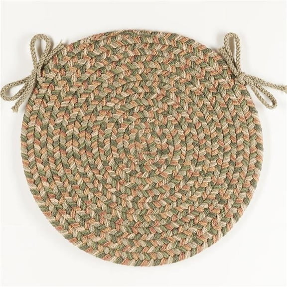 Rhody Rug CD66A015X015-4 Camden Basil Tweed Chair Pads - Set of 4