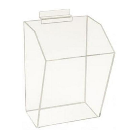 Clear Acrylic 6 in. L x 9 in. H Dump Bin for Slatwall (Pack of 12)