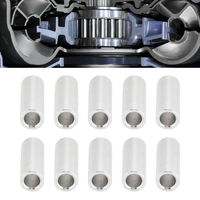 CHICIRIS Support Fittings,6mm Round Spacer,10Pcs Round Spacer Aluminum Alloy Unthreaded Standoff Support Fittings 6mm Outer Diameter