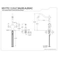thumbnail image 5 of Kingston Brass KS177ALBSAC Heritage Two-Handle 2-Hole Kitchen Faucet with Brass Sprayer in Antique Copper, 5 of 7