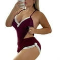 thumbnail image 1 of Ensemble de Pyjama Camisole et Short pour la Maison, Vêtement de Nuit pour Femmes, 1 of 3