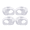 Clear-2Pairs, variant on Orthotic Heel Wedge Pads for O Legs & X Legs, Self-Adhesive Gel Heel Inserts, Foot Alignment Cushions