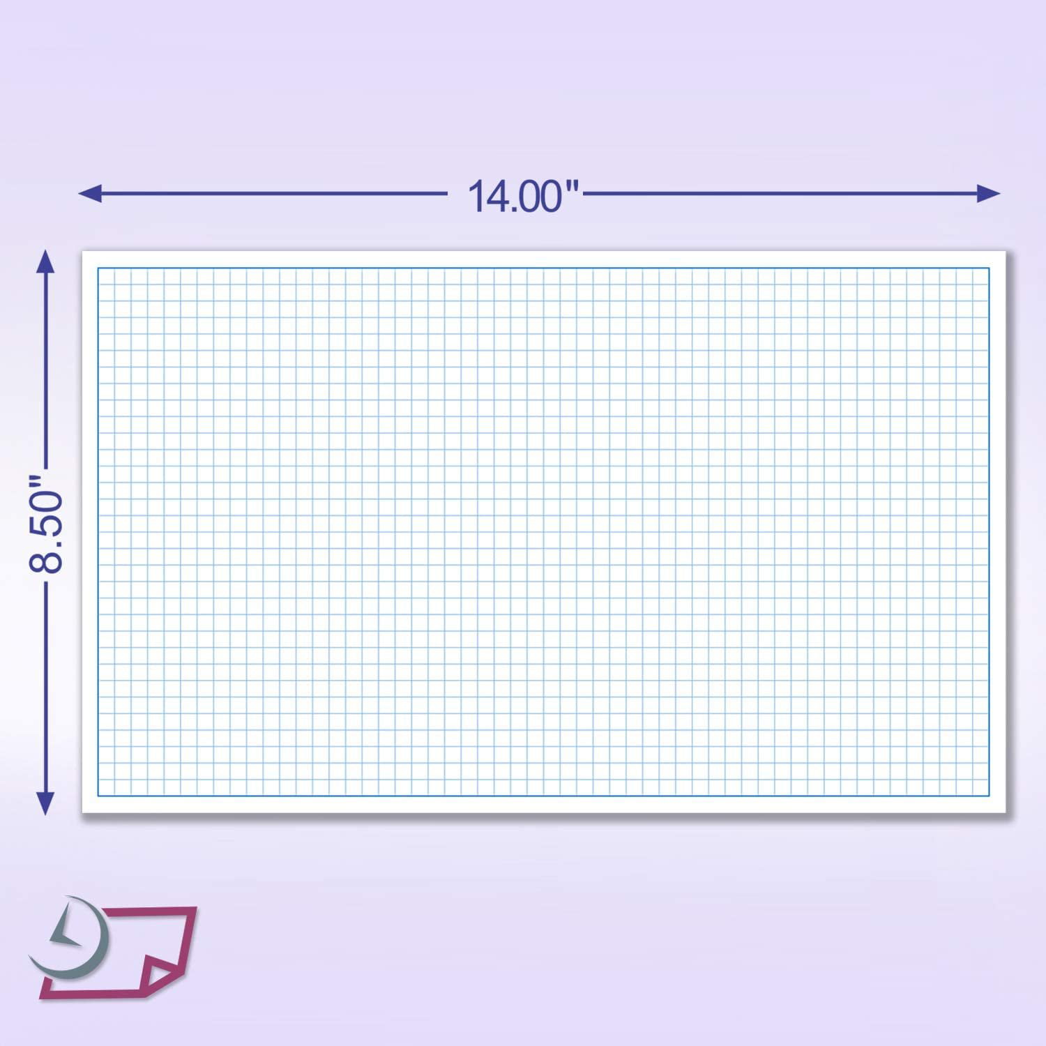 Large Engineering Graph Paper, 22''x17'' Landscape, 1/2 Inch Grid Graph  Paper Pad, Giant Drafting Pad, Blueprint Sketching Graph Paper for Engineer