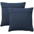 thumbnail image 3 of Life Styles Cotton Knitted 2Pack 18" x 18" set of 2 Navy Indoor Throw Pillow, 3 of 5