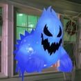 thumbnail image 4 of FT Halloween Inflatable Scary Ghost Outdoor Decoration Inflatable Window Breaker Decoration with Rotating Purple LEDs Blow Up Ghost Halloween Window Decor for Party Garden Yard Deco, 4 of 8