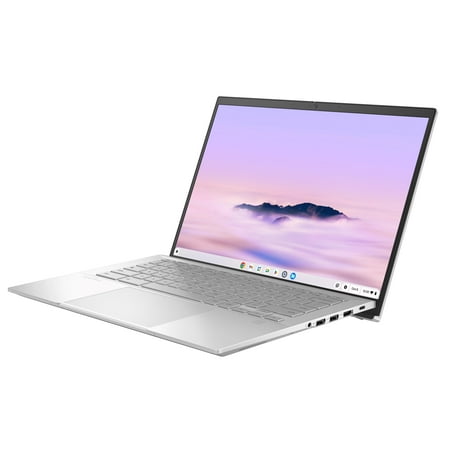 ASUS ExpertBook CX54 Chromebook Plus Laptop with Google AI, 14" 2560x1600 Display, Intel(r) Core(tm) Ultra 5 Processor, 8GB RAM, 128GB SSD, ChromeOS, Fog Silver, CX5403CMA-DB588